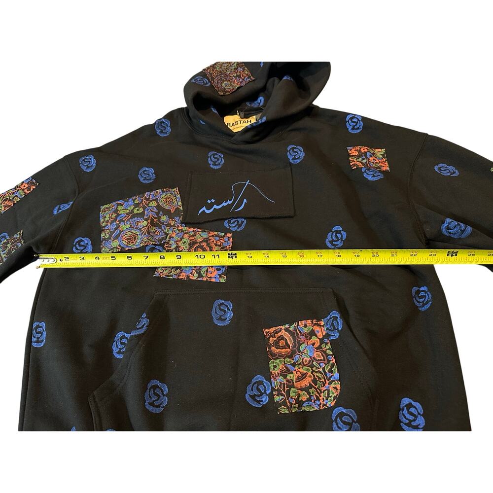 NWT Rastah Block Print Patchwork Hoodie "Version 4" Unisex SOLD OUT $300 floral - Picture 7 of 8